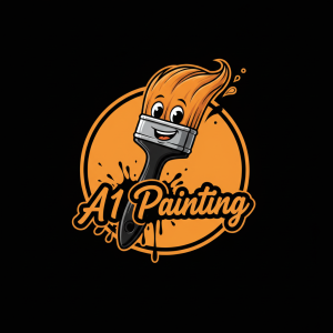 Painting Contractor Logo Template #150154 — editable painting contractor logo design from LogoMakr