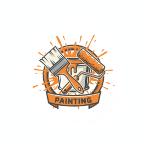 Painting Contractor Logo Template #208997 — editable painting contractor logo design from LogoMakr