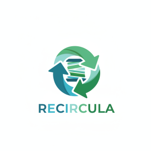 Recycling Logo Template #297010 — editable recycling logo design from LogoMakr