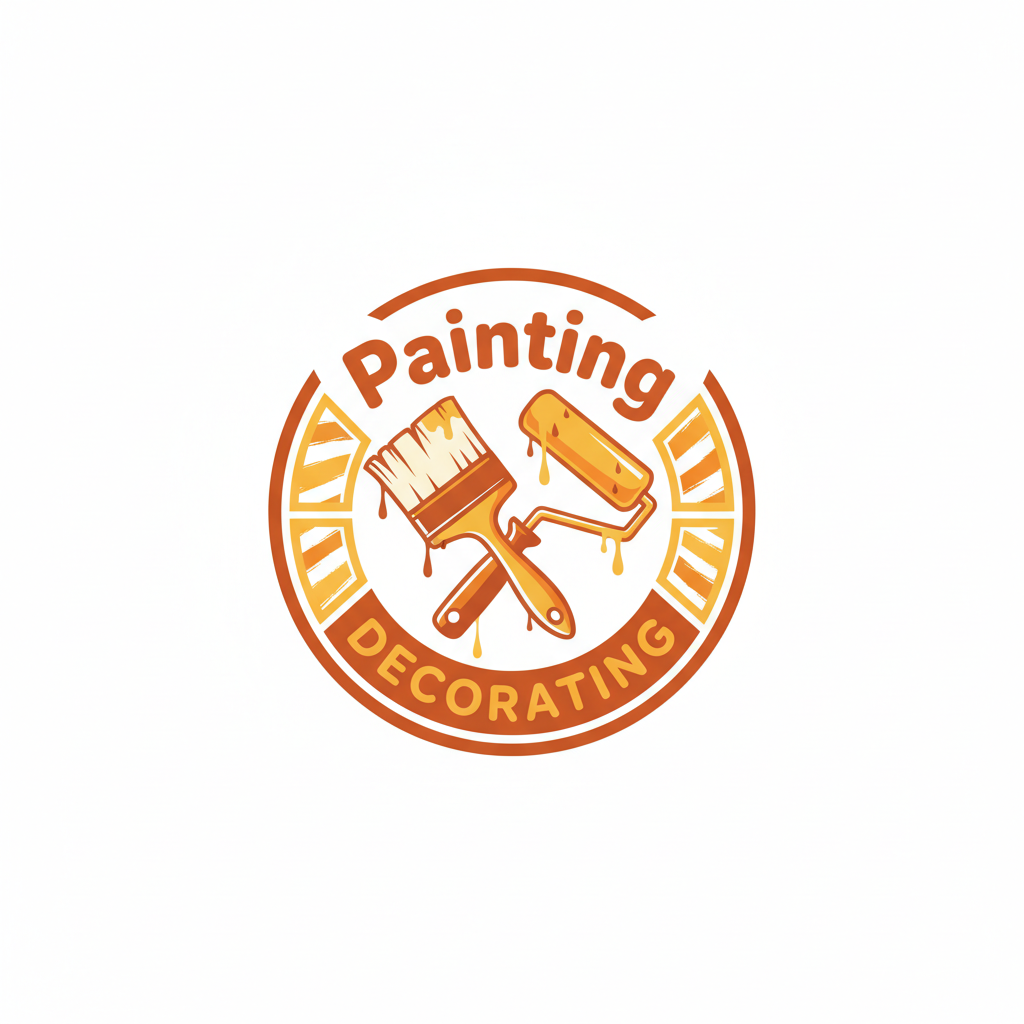 Painting Contractor Logo Template #277379 — editable painting contractor logo design from LogoMakr