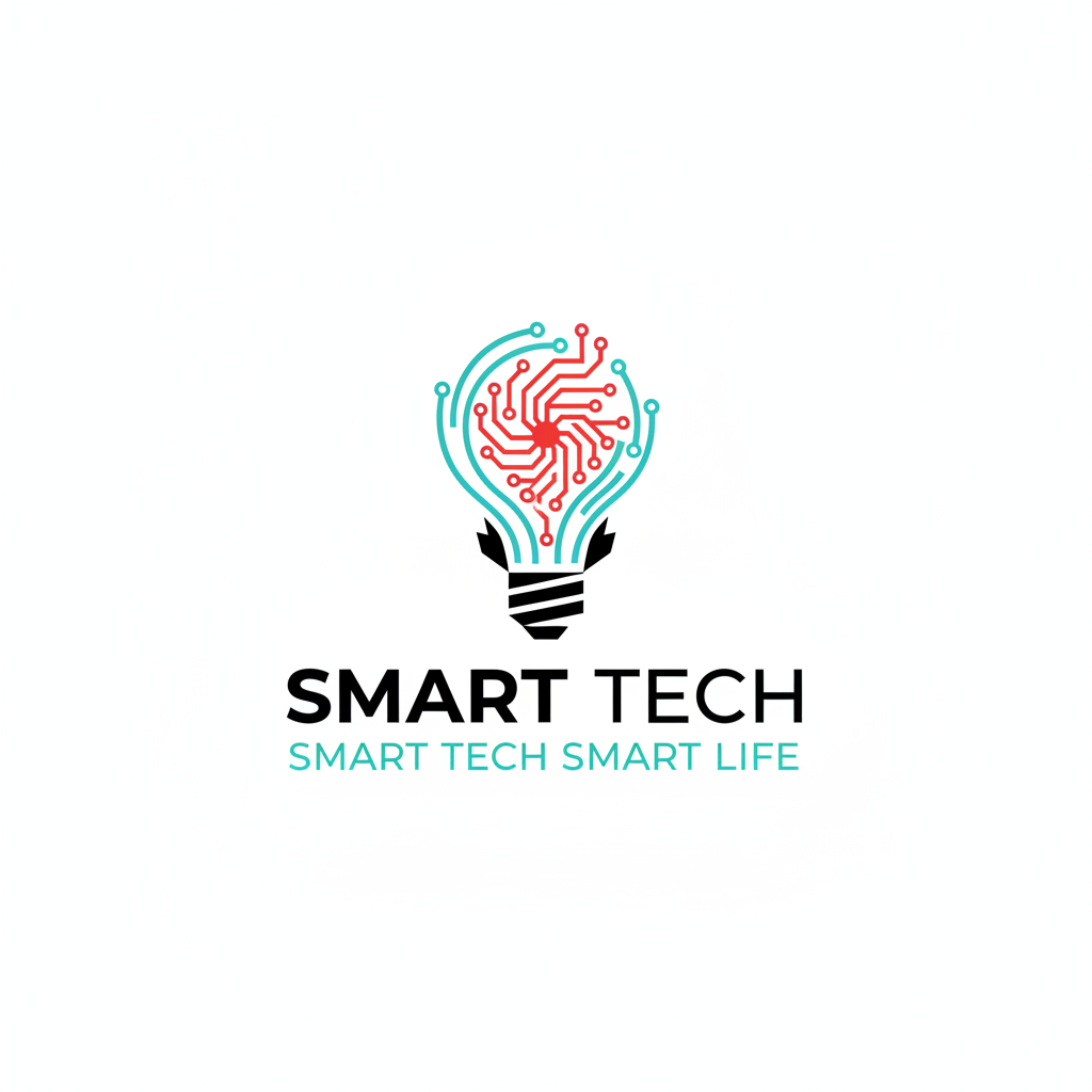 Clean wordmark logo template for a tech startup