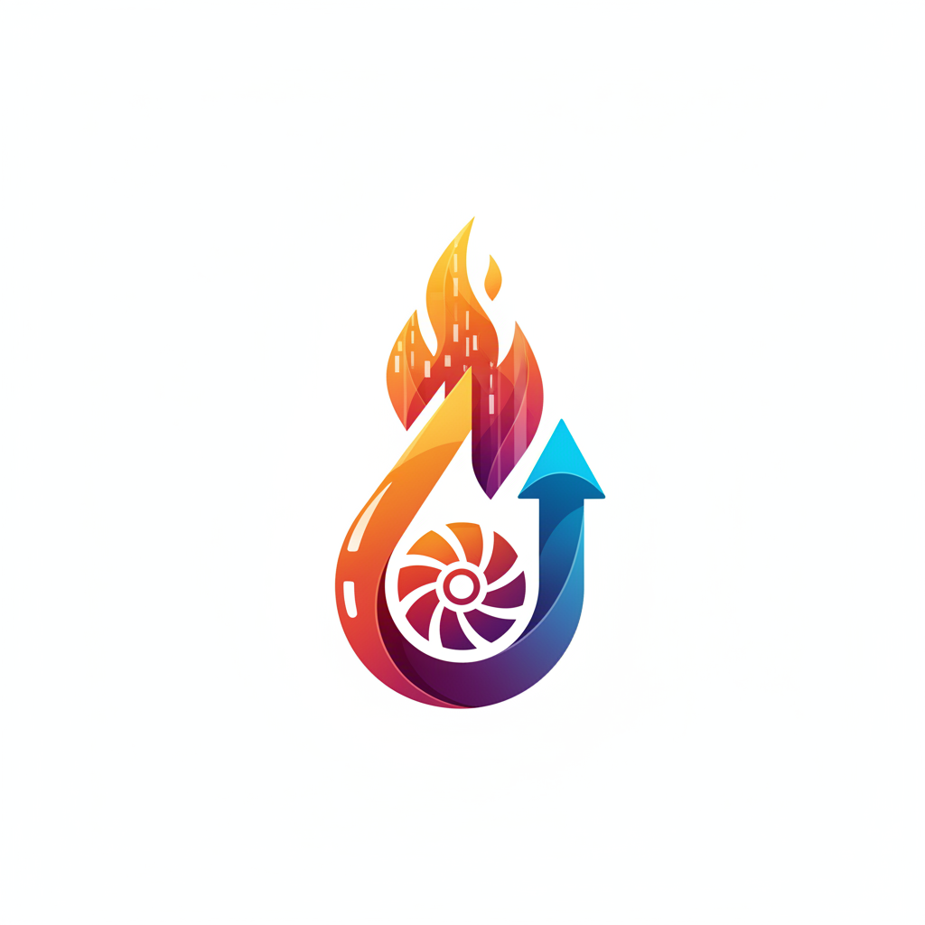 HVAC Logo Template #340782 — editable hvac logo design from LogoMakr