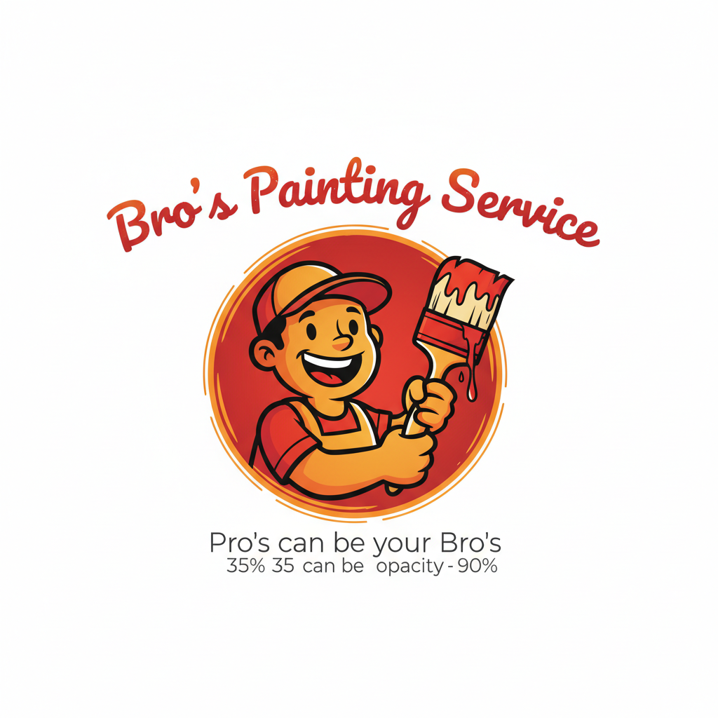 Painting Contractor Logo Template #342899 — editable painting contractor logo design from LogoMakr