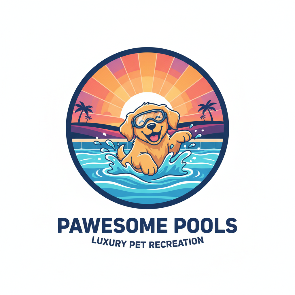 Pool Builder Logo Template #371324 — editable pool builder logo design from LogoMakr