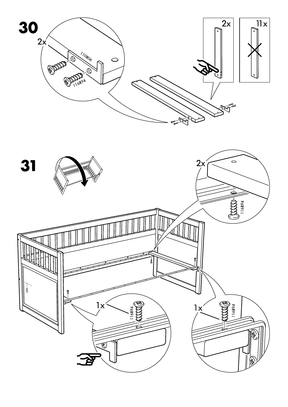 IKEA HEMNES DAYBED W/ 2 DRAWERS Assembly Instruction Page 17 Free