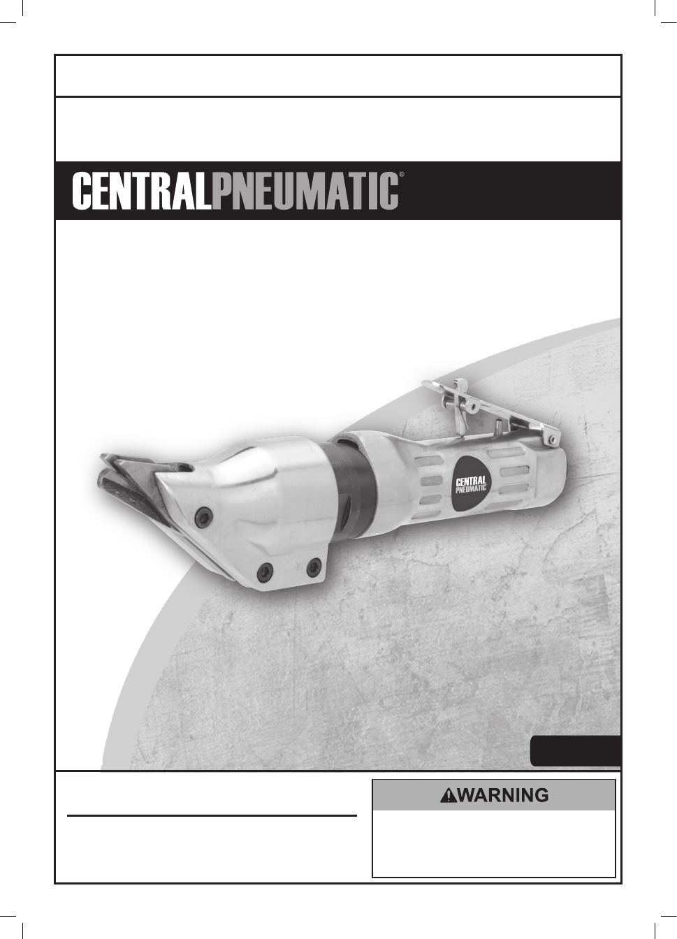 Harbor Freight Tools Inline Air Shears Product manual Free PDF