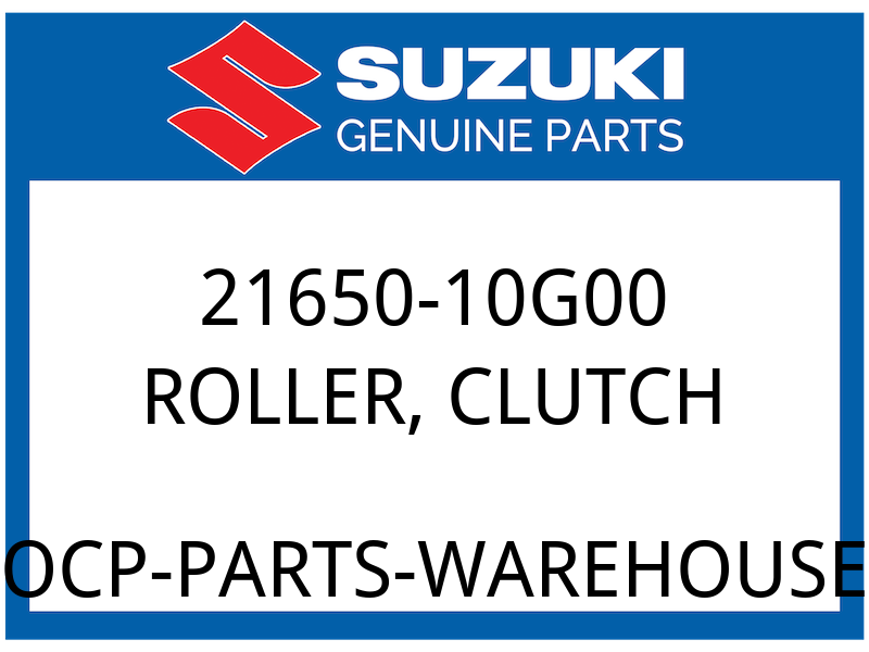 Suzuki OEM Part 21650-10G00 ROLLER, CLUTCH