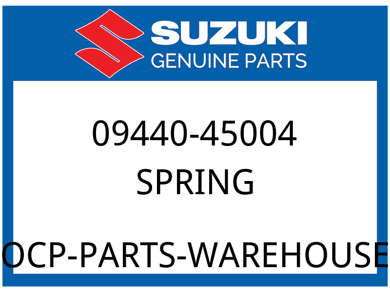 Suzuki OEM Part 09440-45004 SPRING, DAMPER CAM