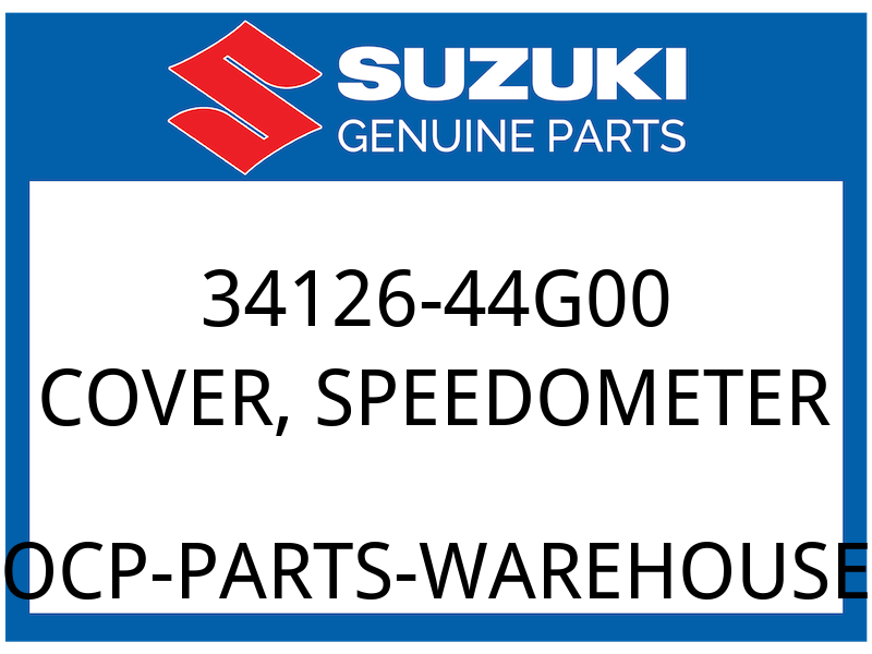 Suzuki OEM Part 34126-44G00 COVER,SPEEDOMETER