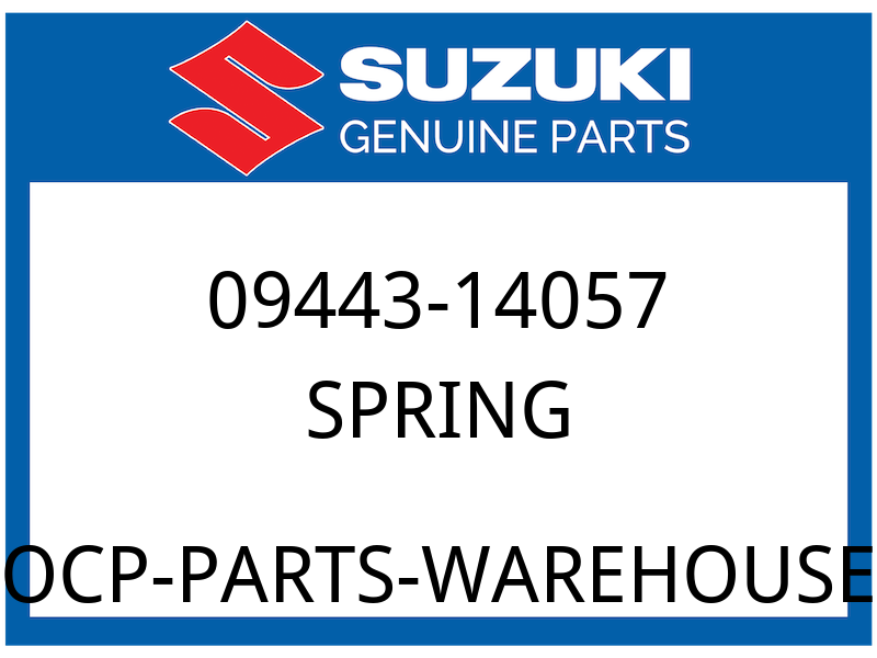 Suzuki OEM Part 09443-14057 SPRING, INNER