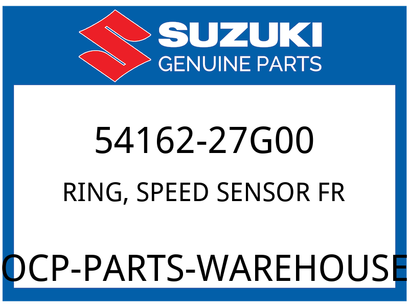 Suzuki OEM Part 54162-27G00 RING,SPEED SENSOR FR (50T)