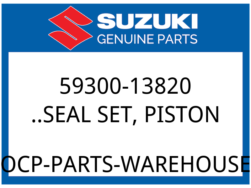 Suzuki OEM Part 59300-13820 ..SEAL SET PISTON