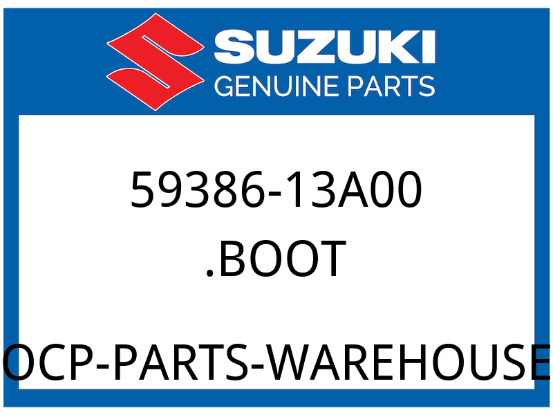 Suzuki OEM Part 59386-13A00 BOOT, BUSH