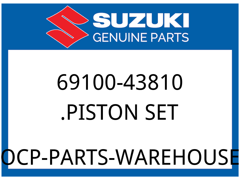Suzuki OEM Part 69100-43810 PISTON SET
