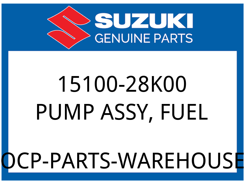 Suzuki OEM Part 15100-28K00 PUMP ASSY,FUEL