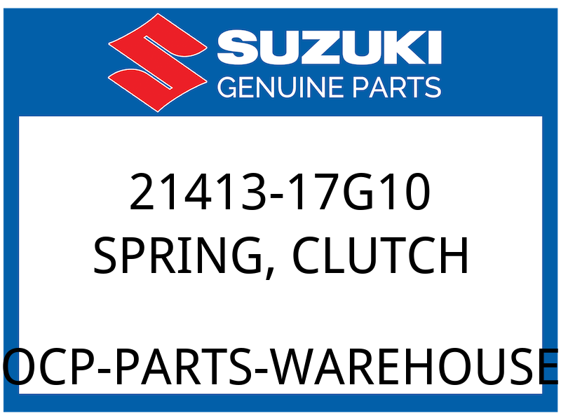 Suzuki OEM Part 21413-17G10 SPRING, CLUTCH