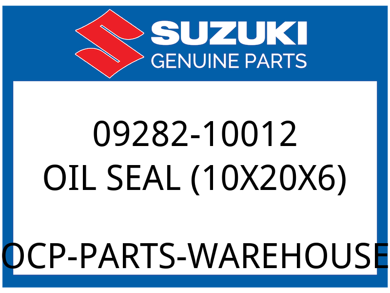 Suzuki OEM Part 09282-10012 SEAL, OIL
