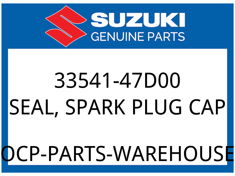 Suzuki OEM Part 33541-47D00 SEAL,SPARK PLUG