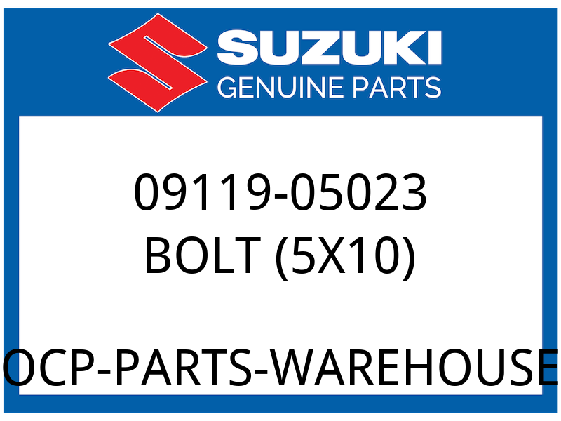 Suzuki OEM Part 09119-05023 BOLT