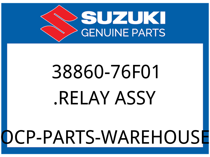 Suzuki OEM Part 38860-76F01 RELAY ASSY, SIDE STAND