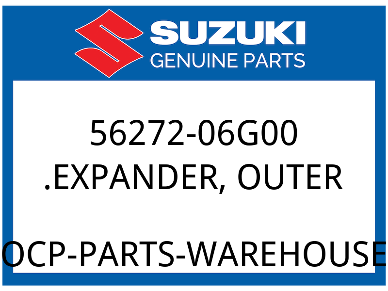 Suzuki OEM Part 56272-06G00 .EXPANDER,HANDLE BALANCER