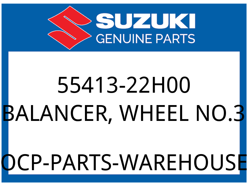 Suzuki OEM Part 55413-22H00 BALANCER,WHEEL (30G)