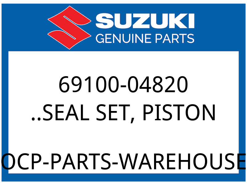 Suzuki OEM Part 69100-04820 SEAL SET, PISTON
