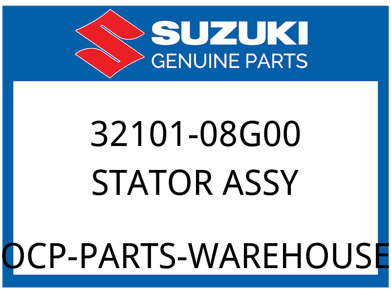 Suzuki OEM Part 32101-08G00 STATOR ASSY