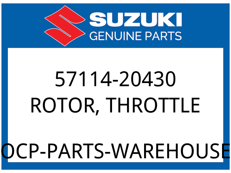 Suzuki OEM Part 57114-20430 ROTER, THROTTLE