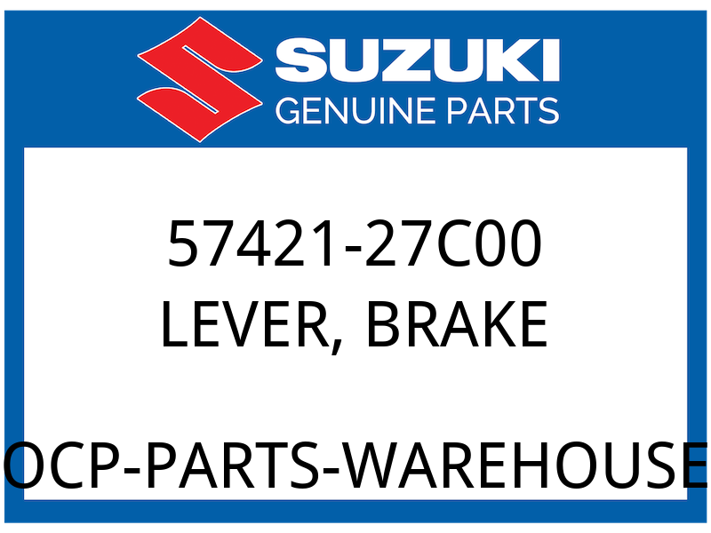 Suzuki OEM Part 57421-27C00 LEVER, BRAKE