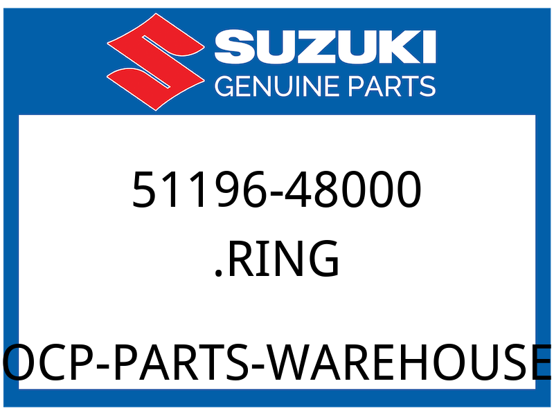 Suzuki OEM Part 51196-48000 RING, PISTON