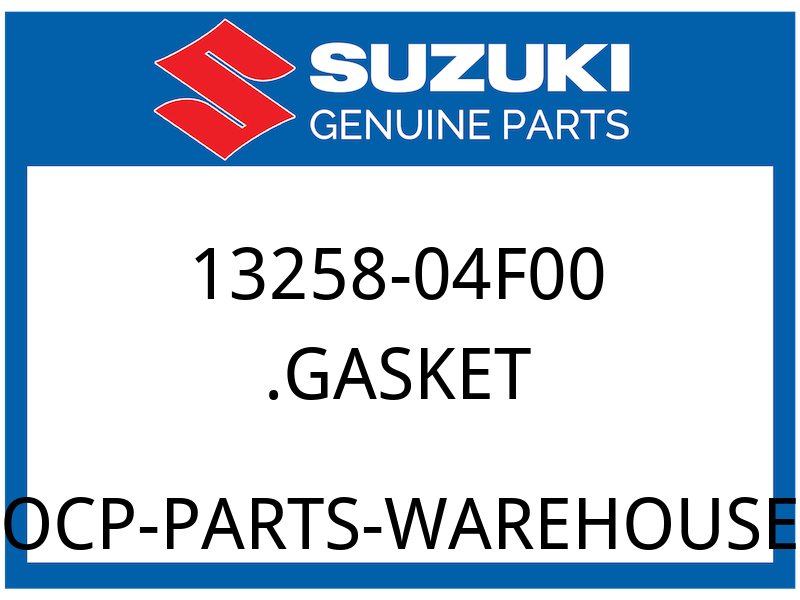 Suzuki OEM Part 13258-04F00 O RING
