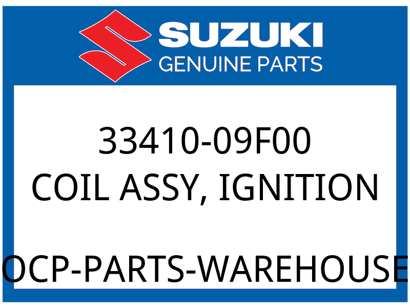 Suzuki OEM Part 33410-09F00 COIL ASSY IGNITION