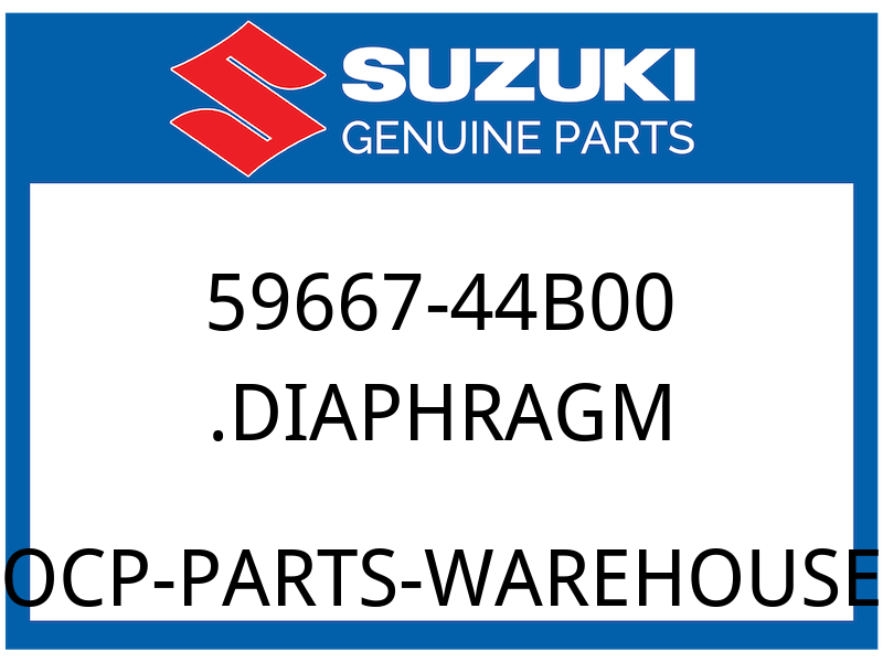 Suzuki OEM Part 59667-44B00 DIAPHRM