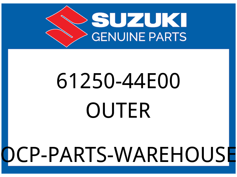 Suzuki OEM Part 61250-44E00 SPACER SWINGINGARM PIVOT OUTE