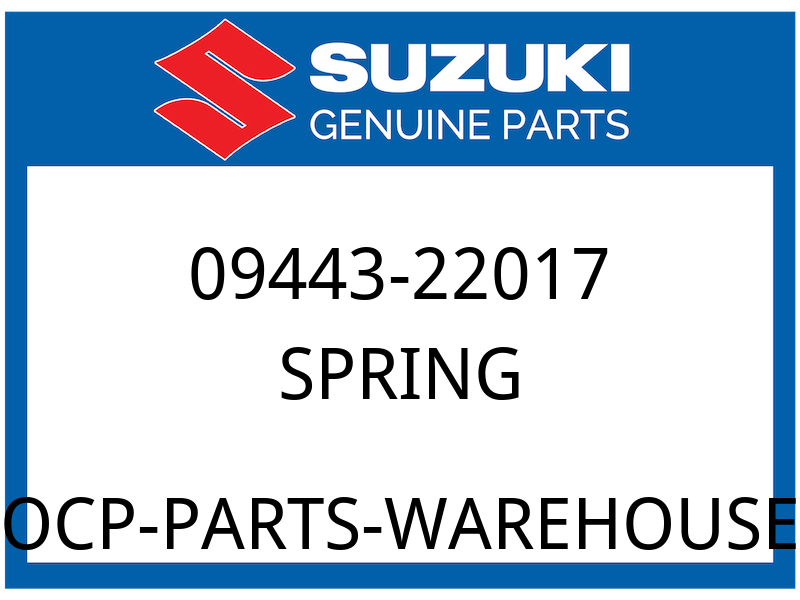 Suzuki OEM Part 09443-22017 SPRING, OUTER