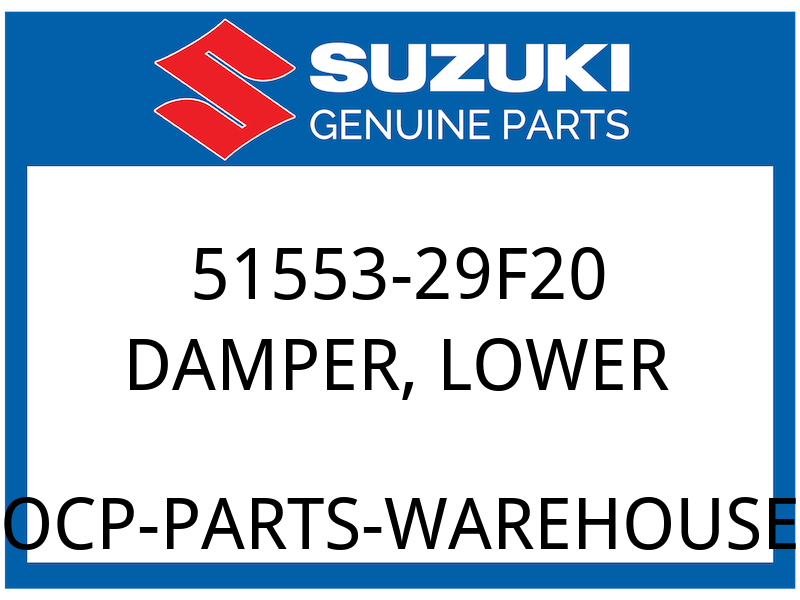 Suzuki OEM Part 51553-29F20 DAMPER HEADLAMP BRACKET LOWER