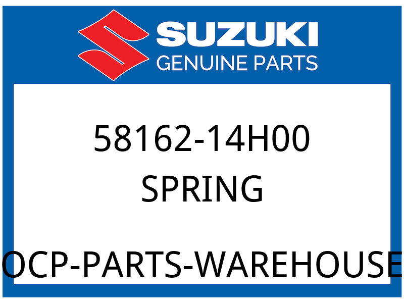 Suzuki OEM Part 58162-14H00 SPRING,FRONT BRAKE CABLE