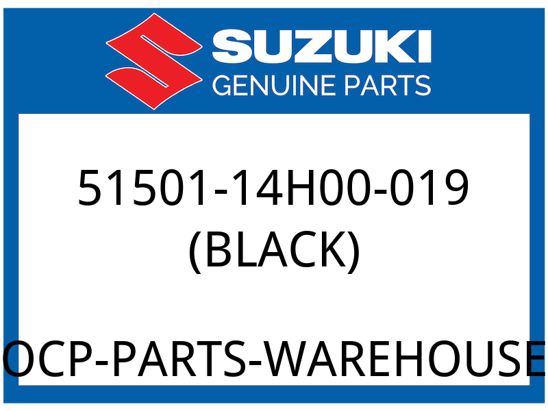 Suzuki OEM Part 51501-14H00-019 PROTECTOR,FR FORK,R (BLACK)