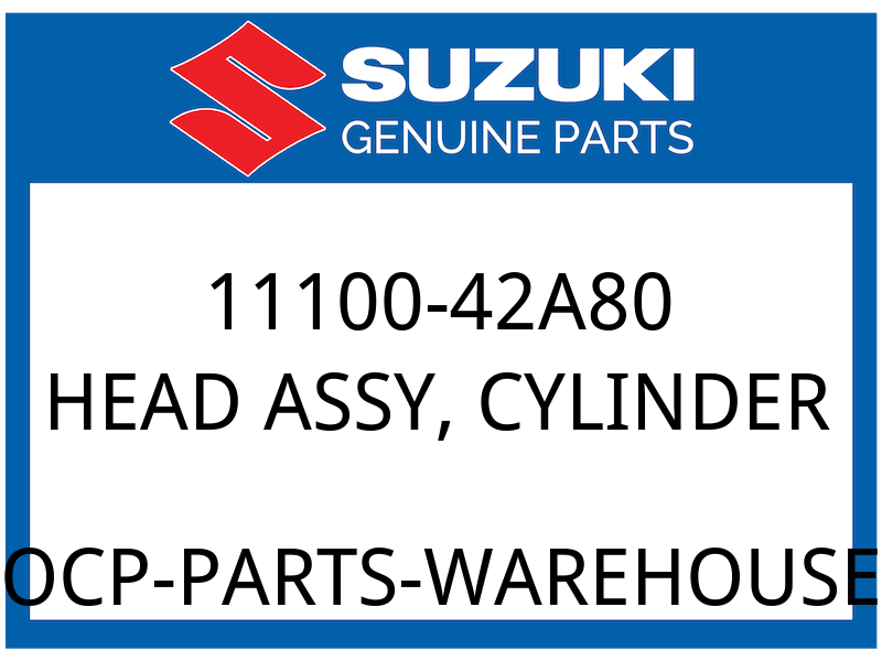 Suzuki OEM Part 11100-42A80 HEAD ASSY, CYLINDER