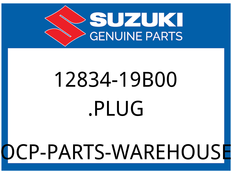 Suzuki OEM Part 12834-19B00 PLUG