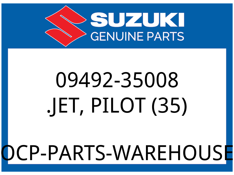 Suzuki OEM Part 09492-35008 JET, PILOT (35)