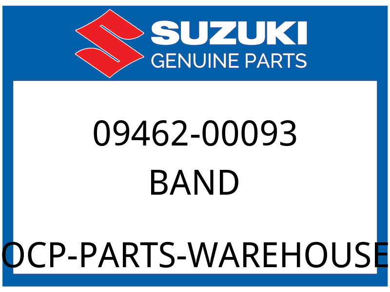 Suzuki OEM Part 09462-00093 BAND, TOOL