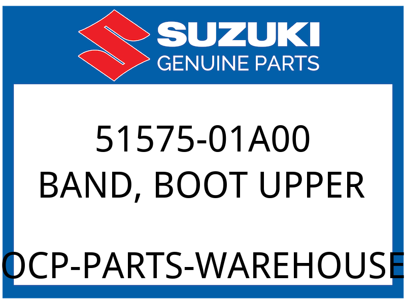 Suzuki OEM Part 51575-01A00 BAND, UPPER