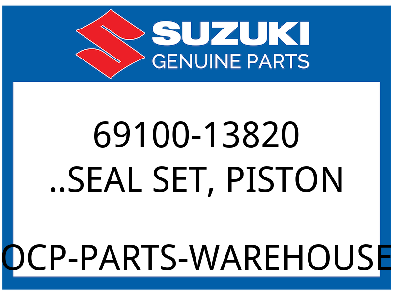 Suzuki OEM Part 69100-13820 SEAL SET, PISTON