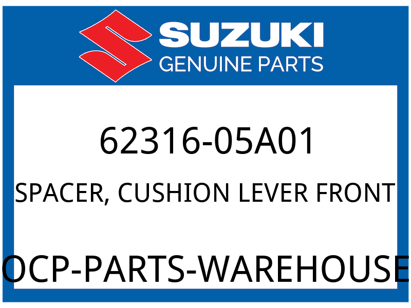 Suzuki OEM Part 62316-05A01 SPACER, REAR CUSHION FRONT