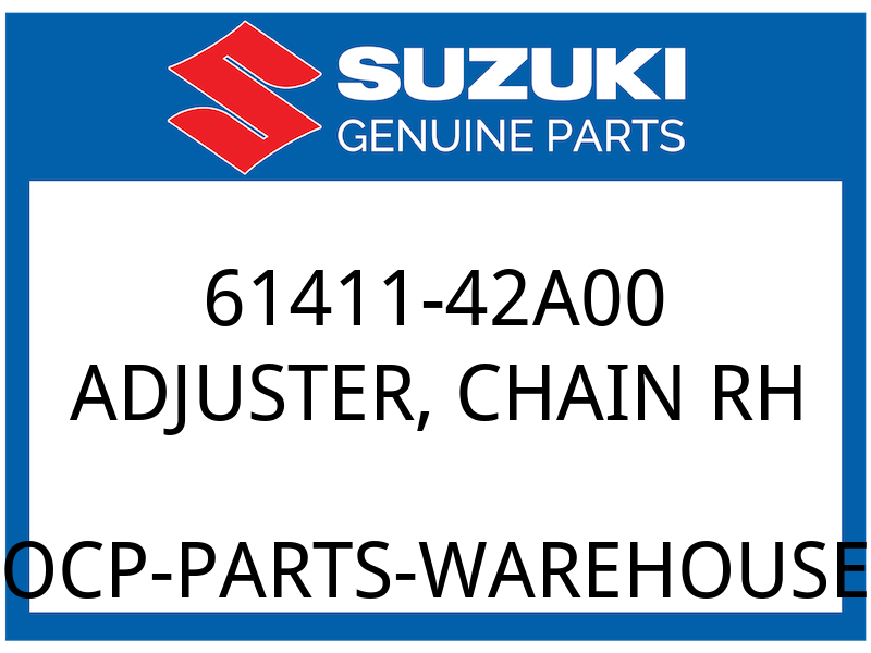 Suzuki OEM Part 61411-42A00 ADJUSTER, CHAIN RH