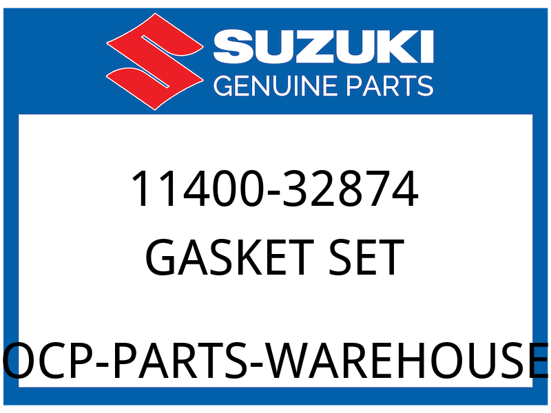 Suzuki OEM Part 11400-32874 GASKET SET