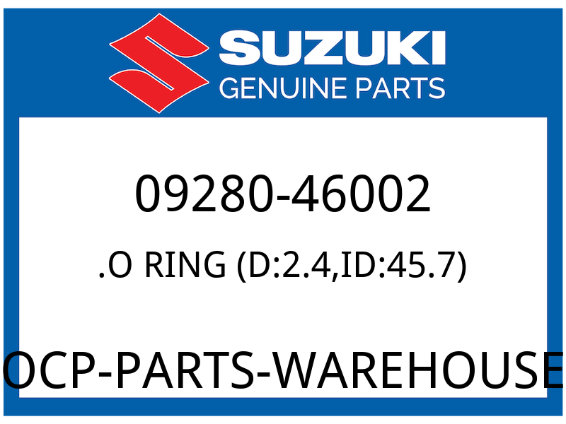 Suzuki OEM Part 09280-46002 O-RING