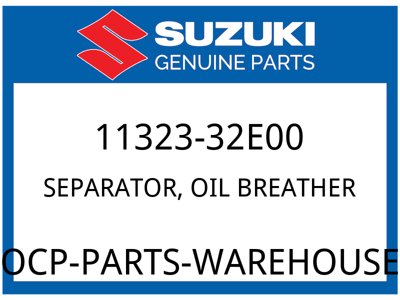 Suzuki OEM Part 11323-32E00 SEPARATOR,CRANKCASE OIL
